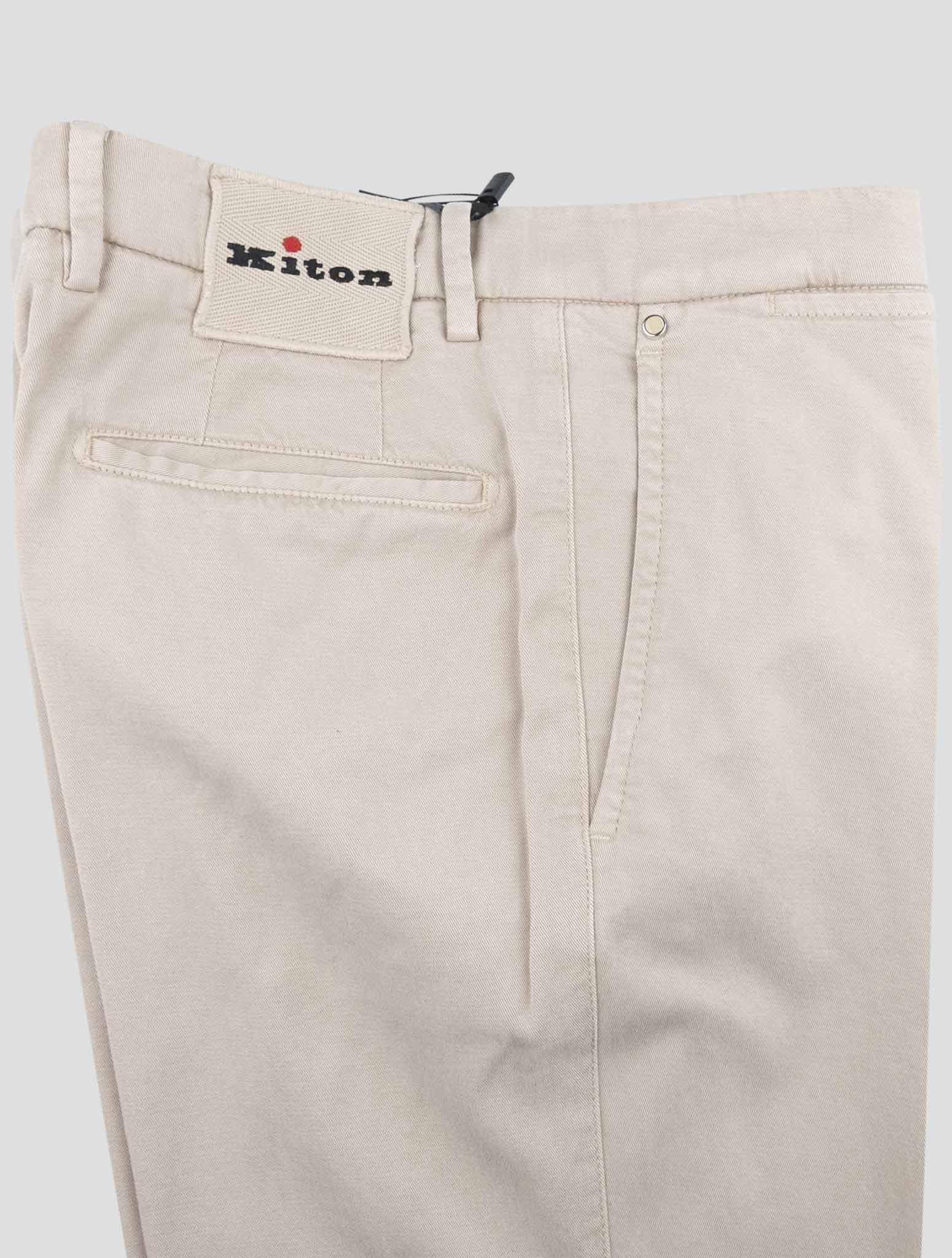 Kiton Beige Lyocell Ea Pants
