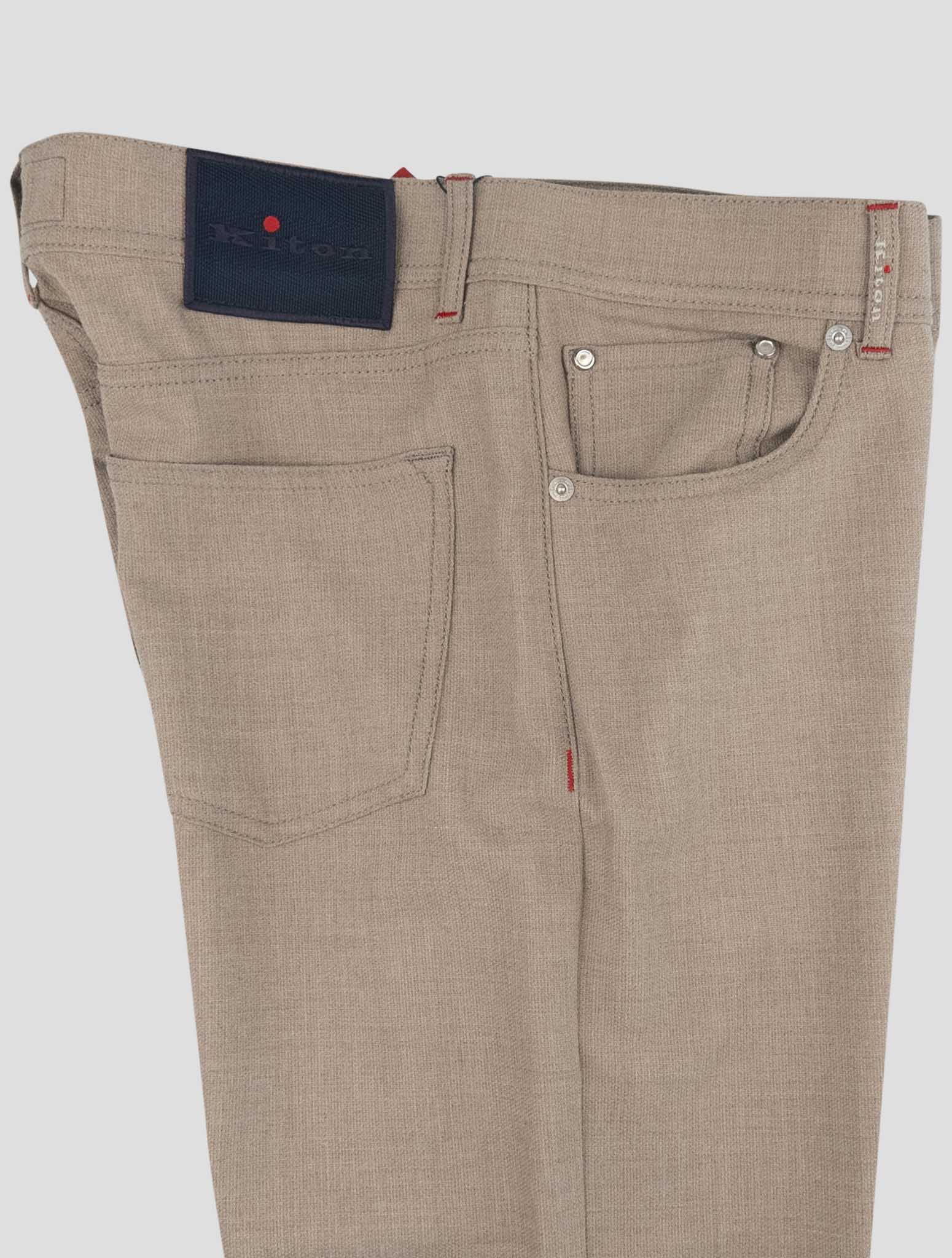 Kiton Brown Cashmere Pa Ea Jeans
