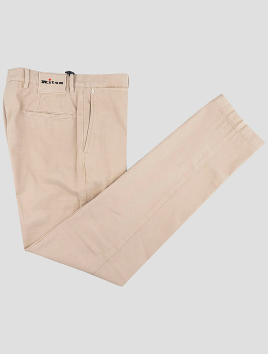 Kiton Beige Cotton Cashmere Jeans