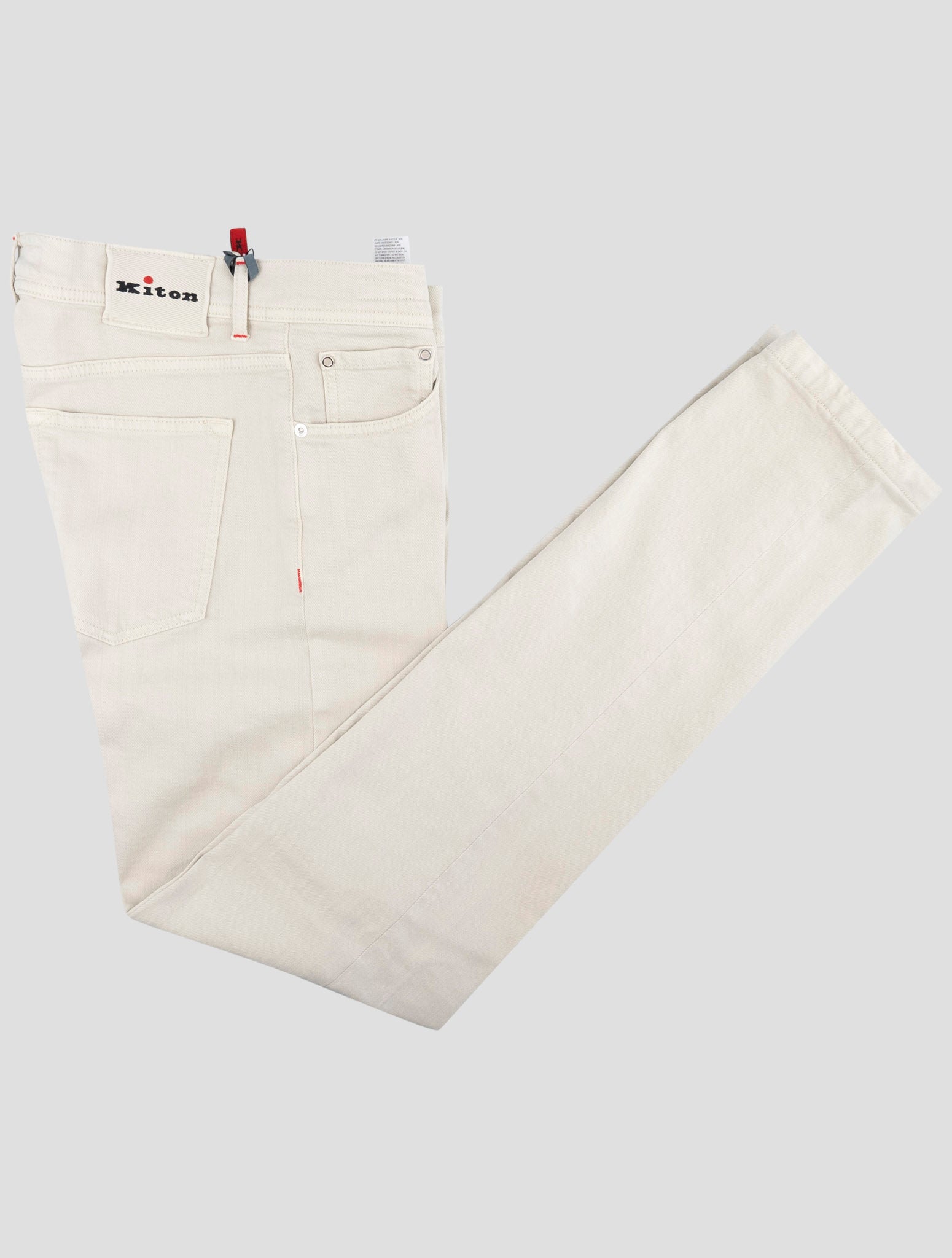 Kiton Beige Cotton Ea Jeans
