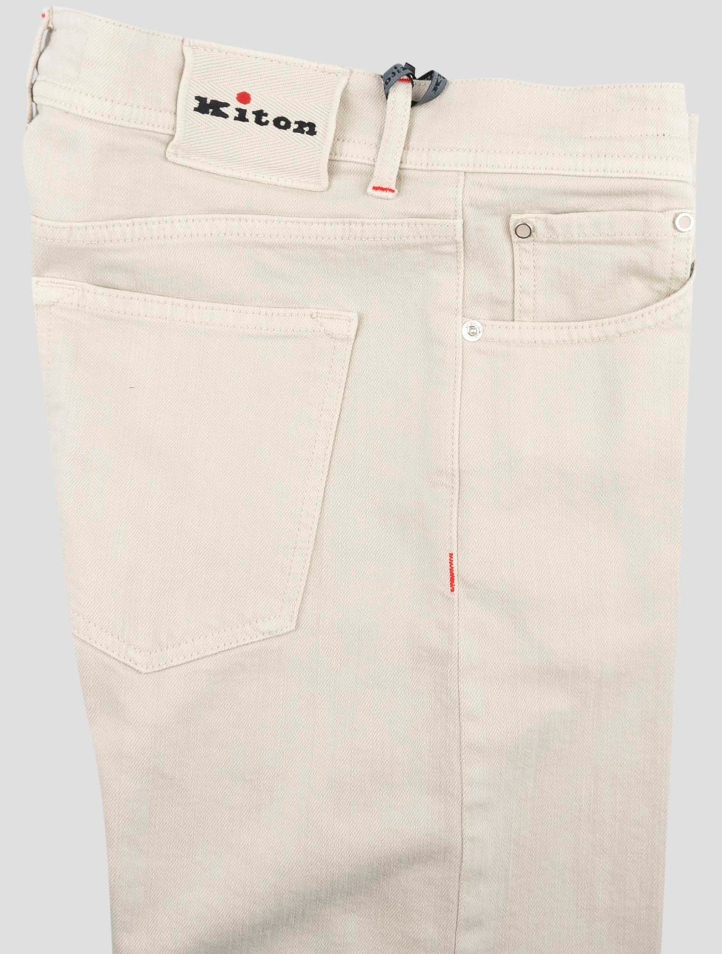 Kiton Beige Cotton Ea Jeans