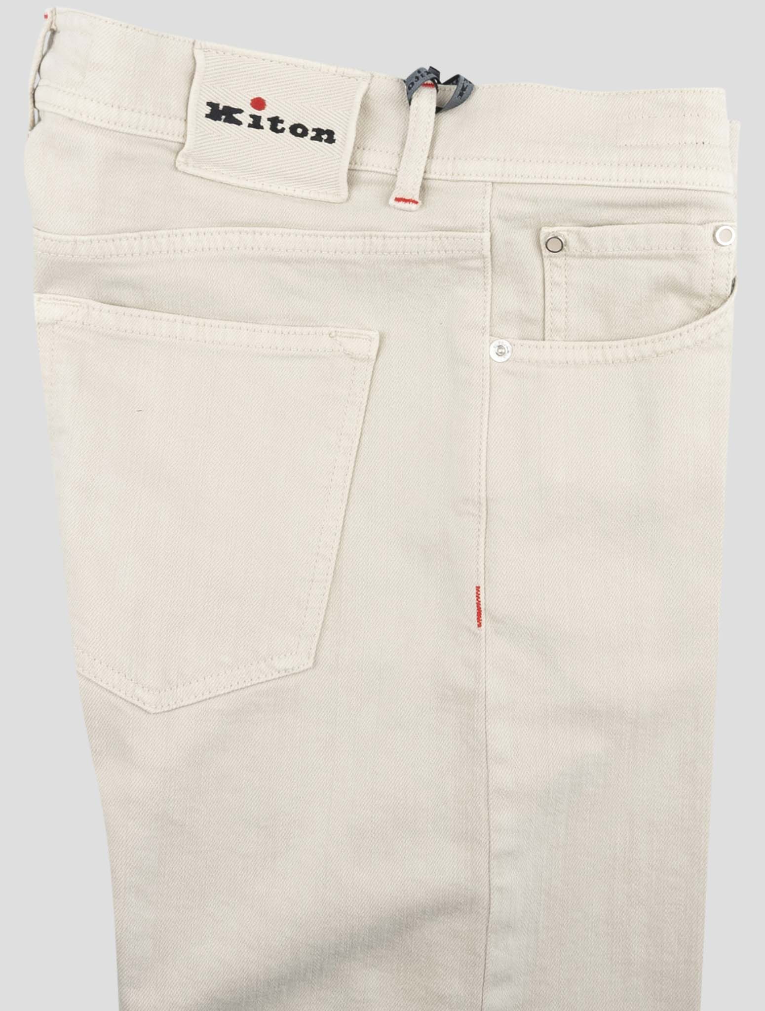 Kiton Beige Cotton Ea Jeans
