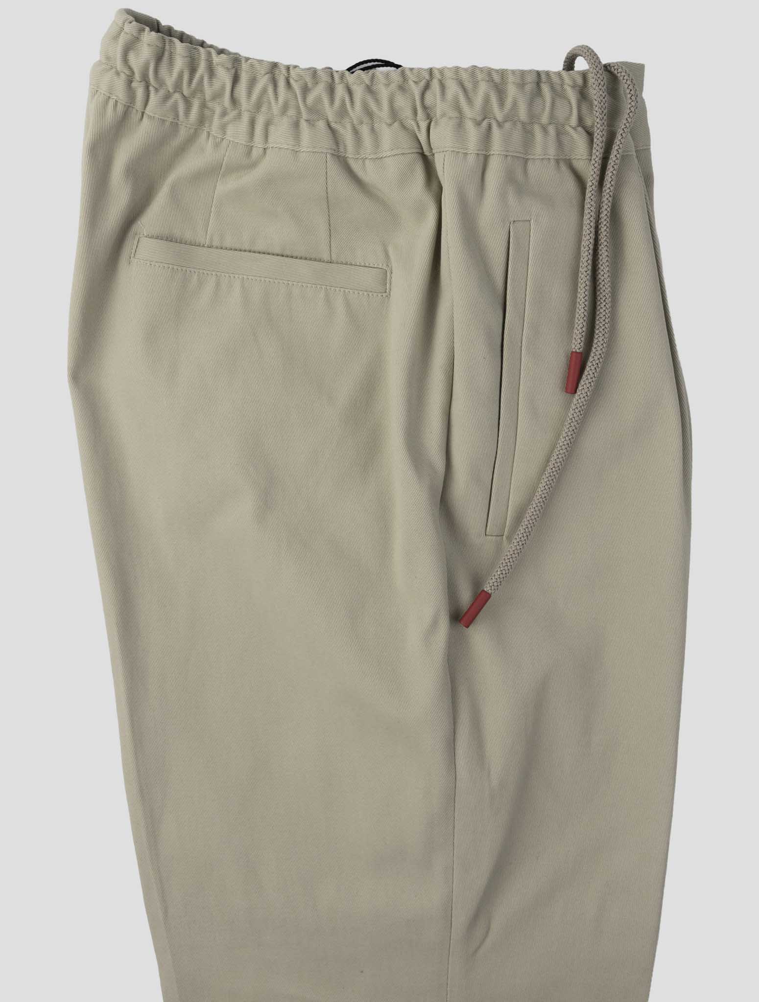 Kiton Beige Cotton Ea Pants
