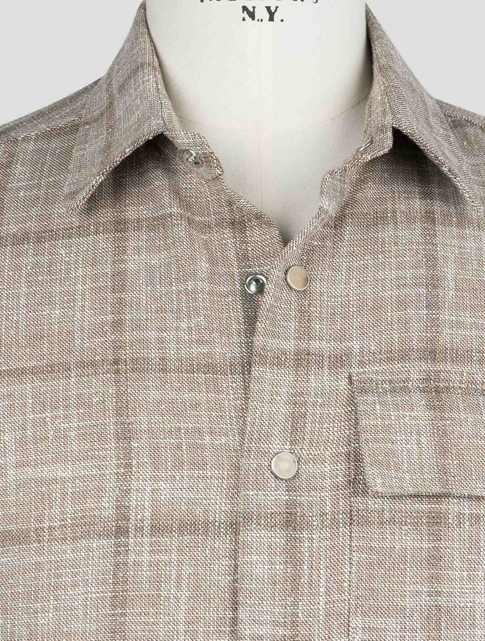 Kiton Blue Virgin Wool Silk Cotton Pa Shirt BUBA