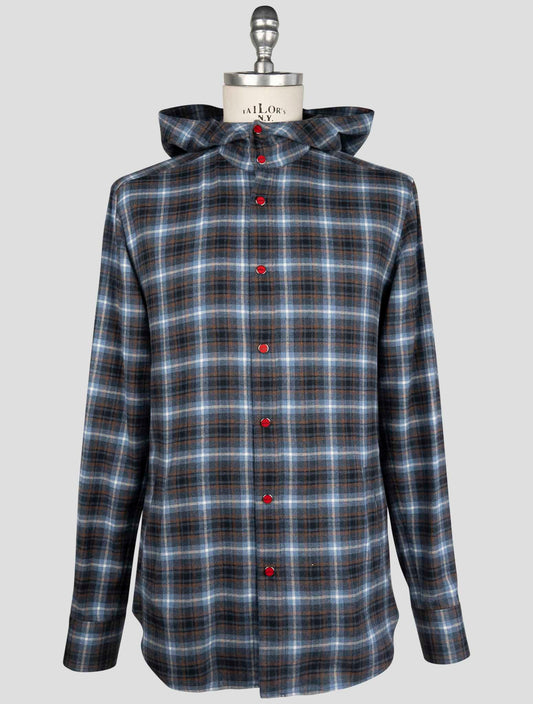Kiton Multicolor Cotton Shirt Mariano