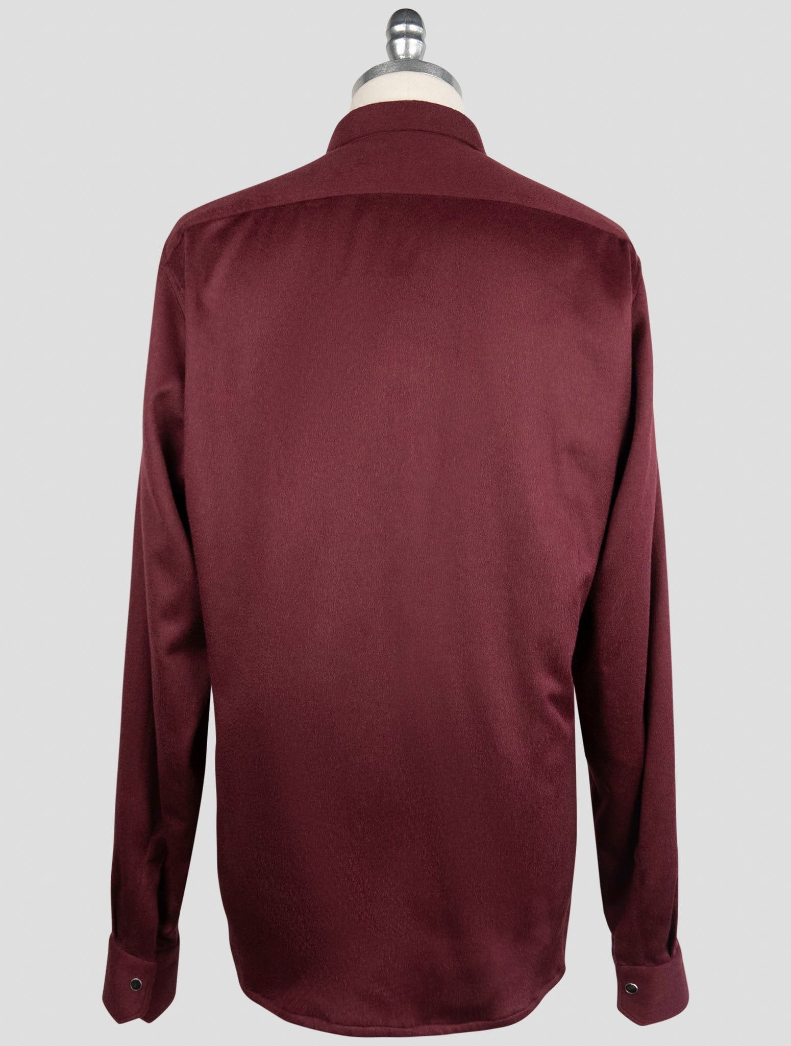 Kiton Burgundy Cashmere Ea Shirt