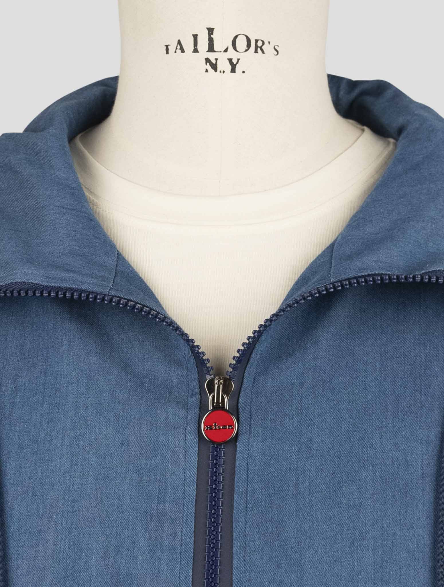 Kiton Denim Cotton Ea Shirt Umbi