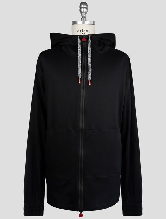 Kiton Black Cotton Sweater