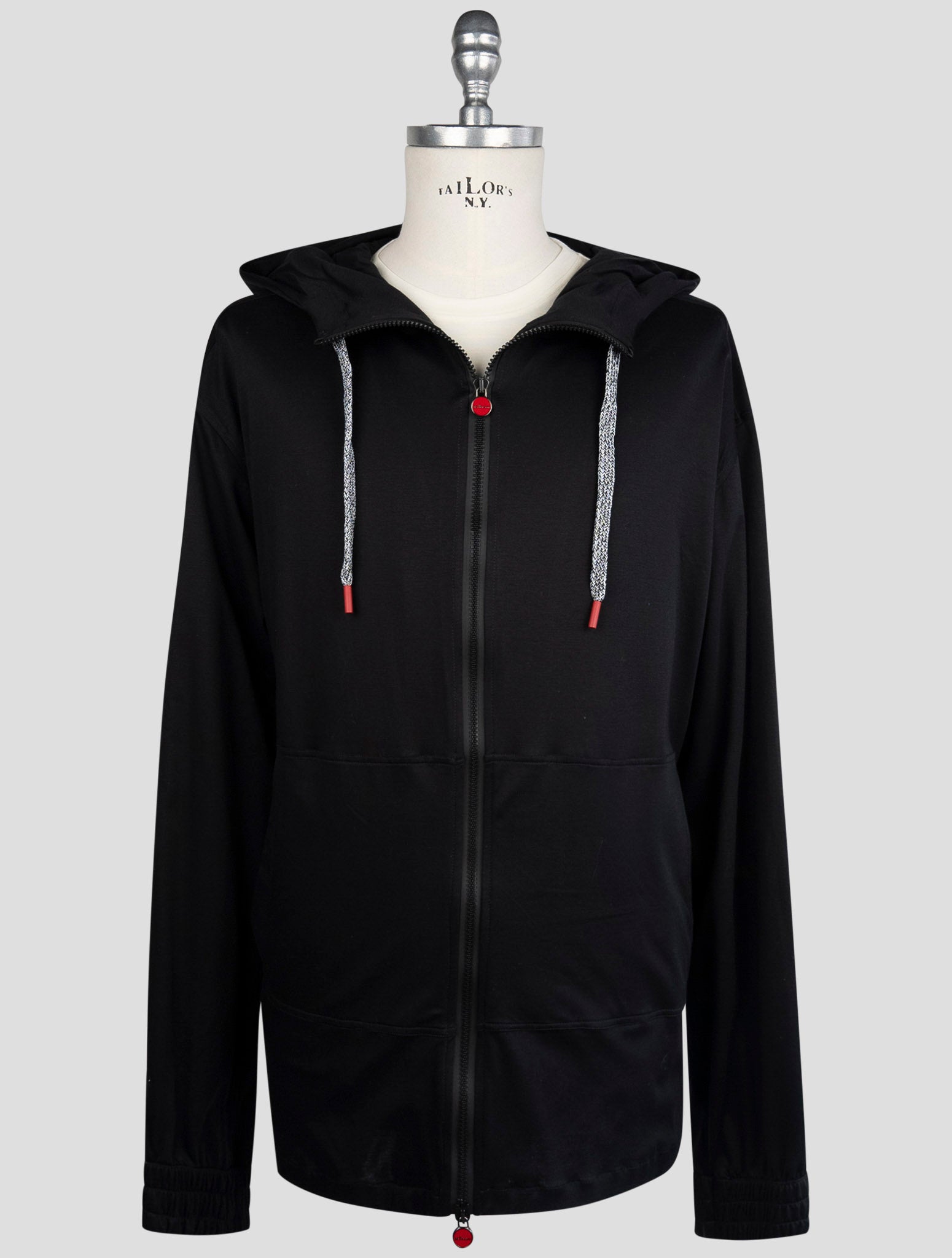 Kiton Black Cotton Sweater