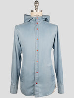 Kiton Light Blue Cotton Ea Shirt Mariano