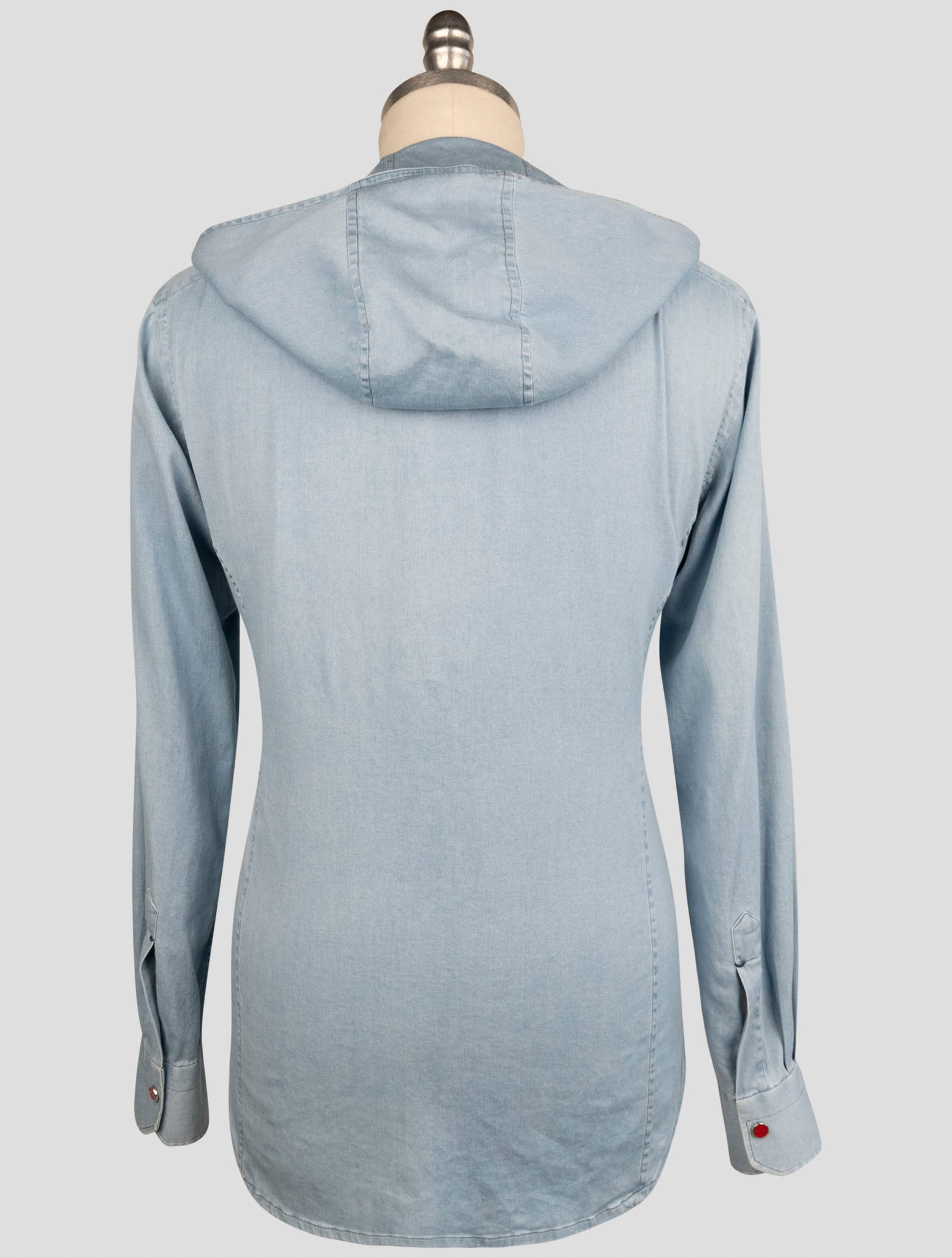Kiton Light Blue Cotton Ea Shirt Mariano