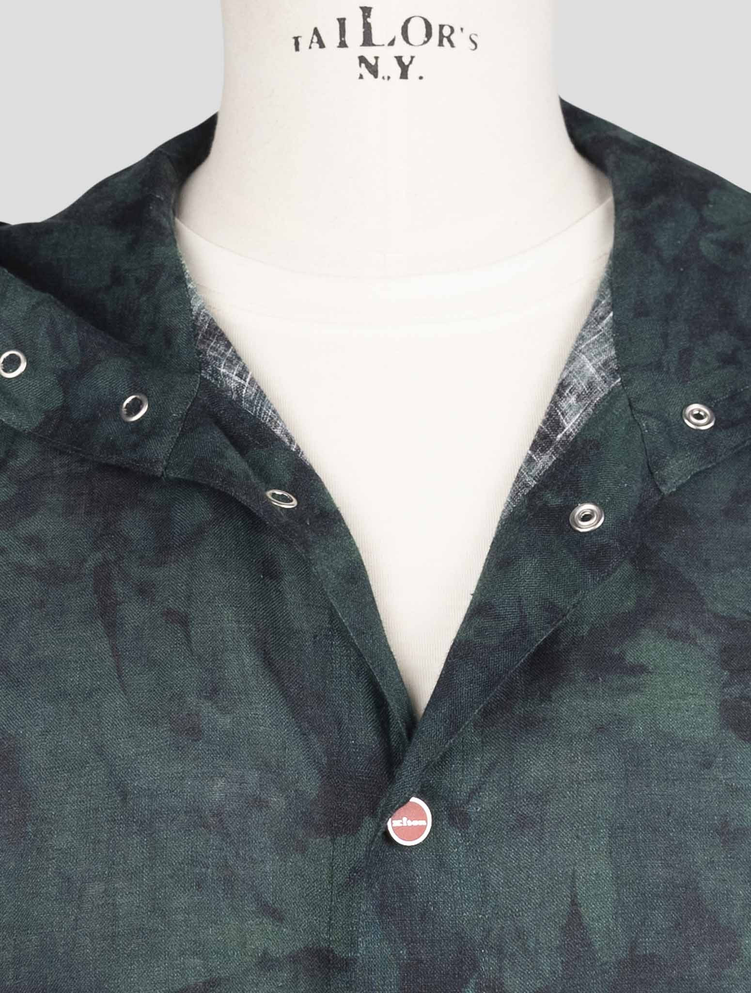Kiton Green Linen Shirt Mariano