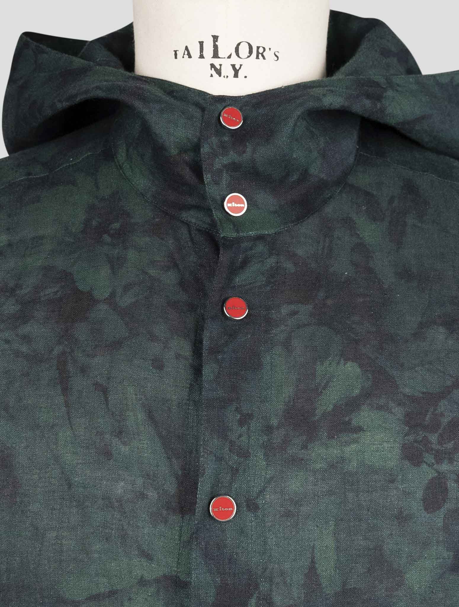 Kiton Green Linen Shirt Mariano