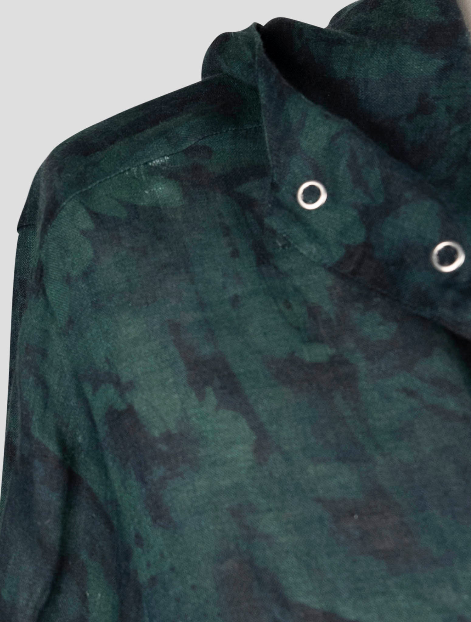 Kiton Green Linen Shirt Mariano