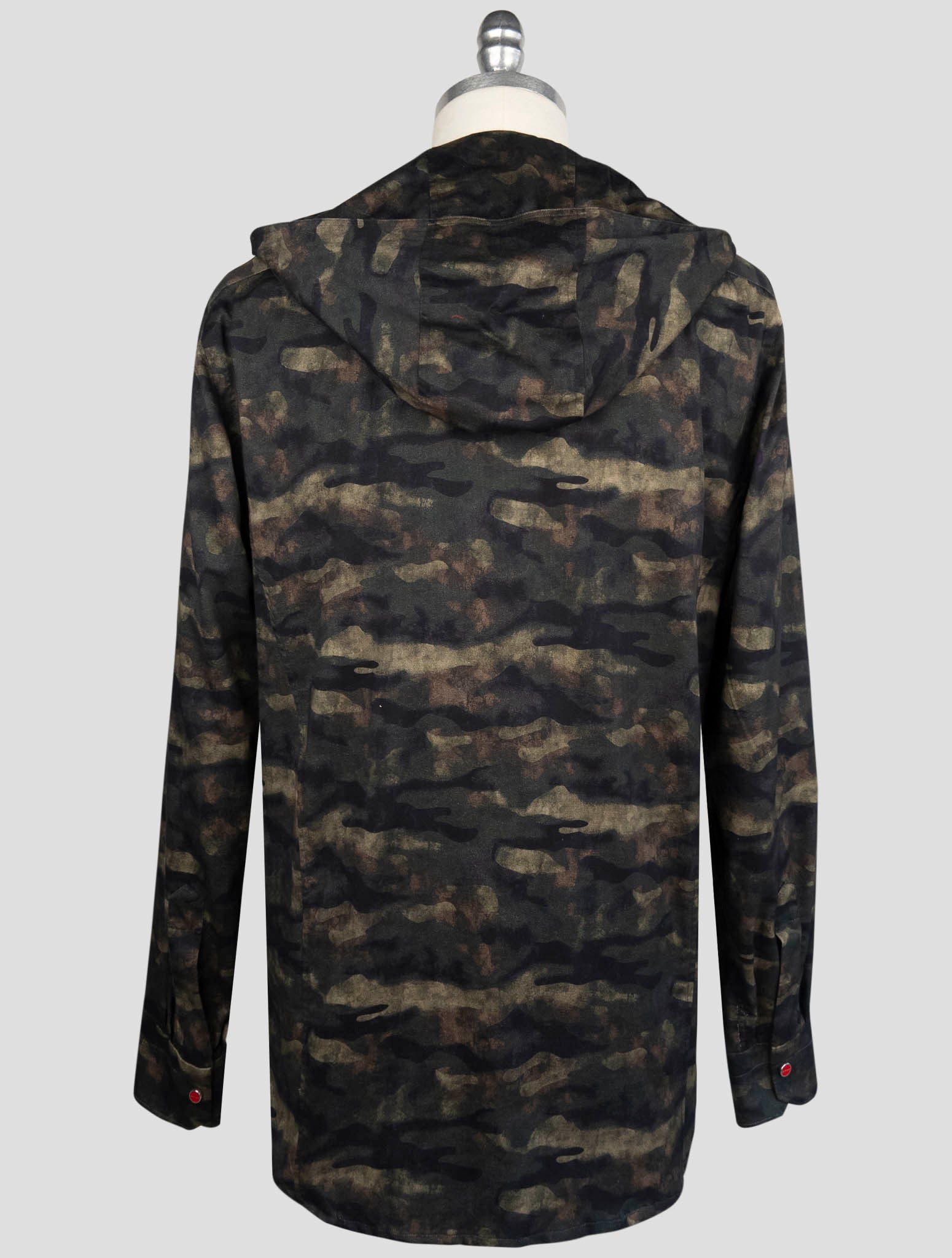 Kiton Green Cotton Shirt Mariano