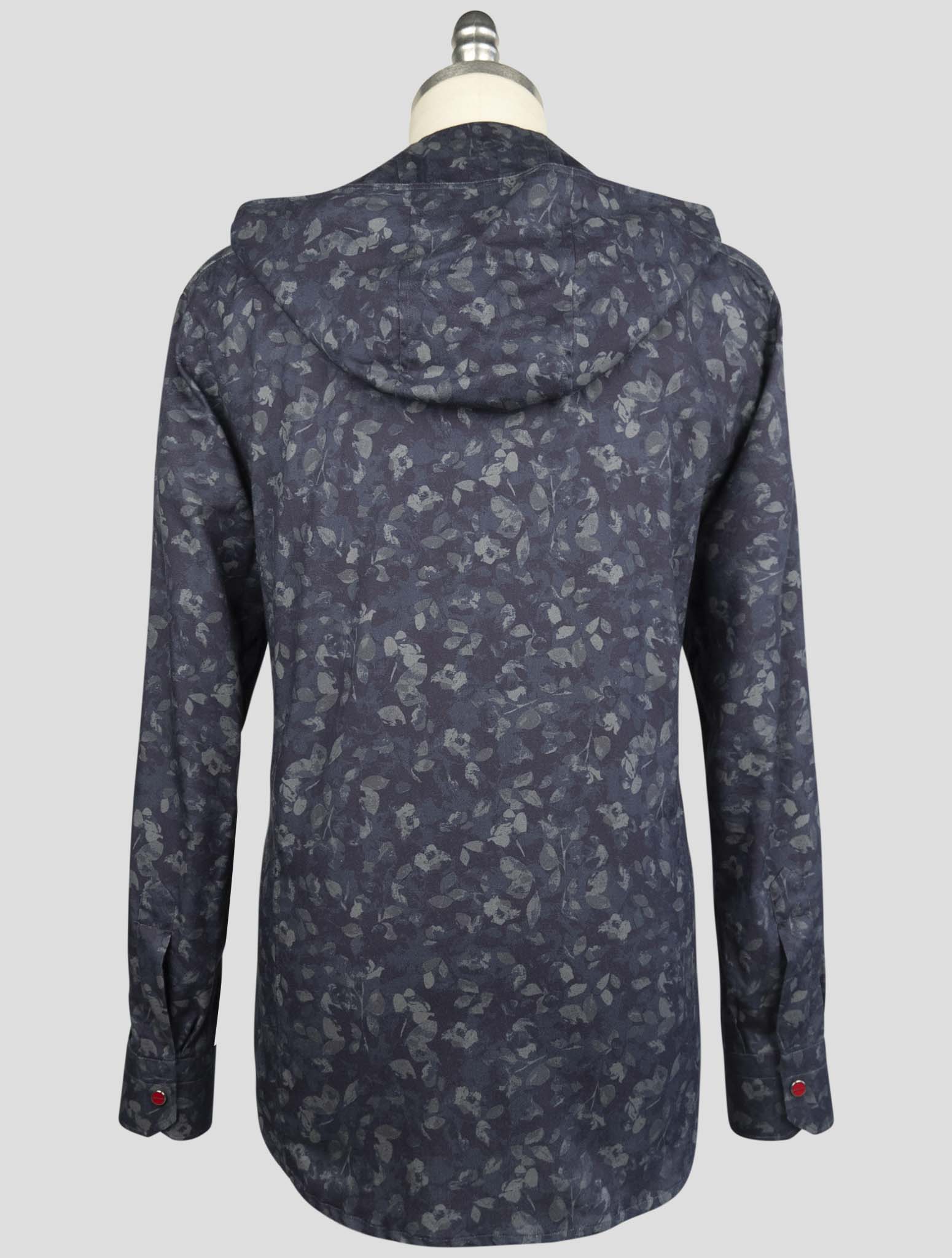 Kiton Blue Cotton Shirt Mariano