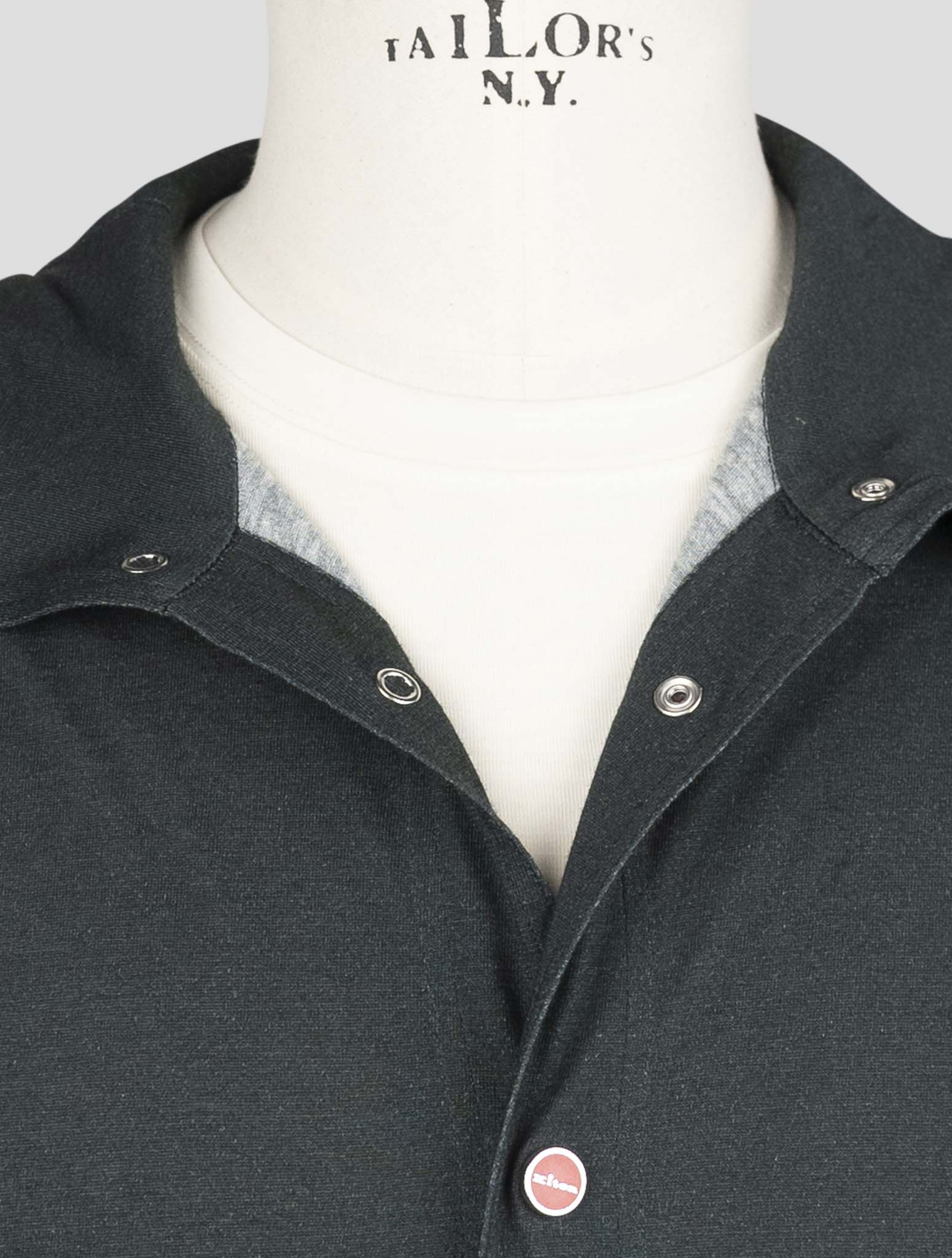 Kiton Green Cotton Cashmere Shirt Mariano