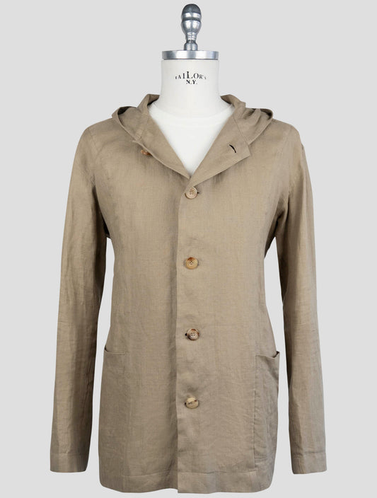 Kiton Beige Linen Shirt Luca