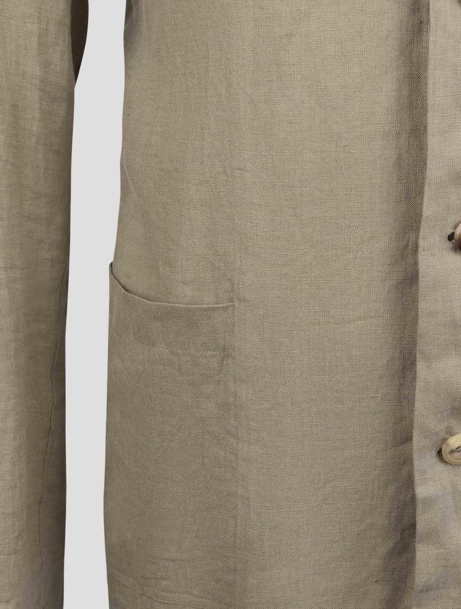 Kiton Beige Linen Shirt Luca