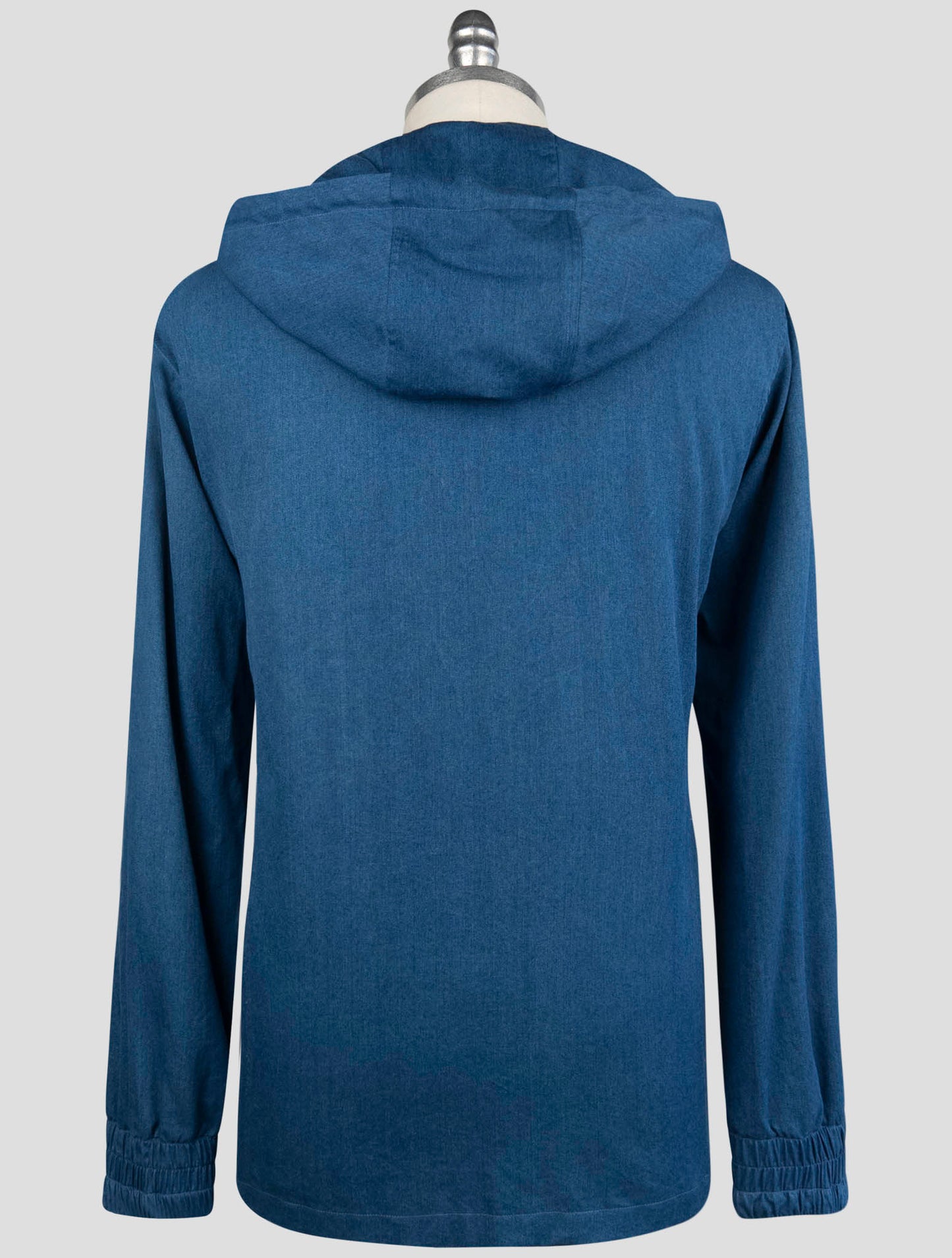 Kiton Blue Cotton Shirt Umbi