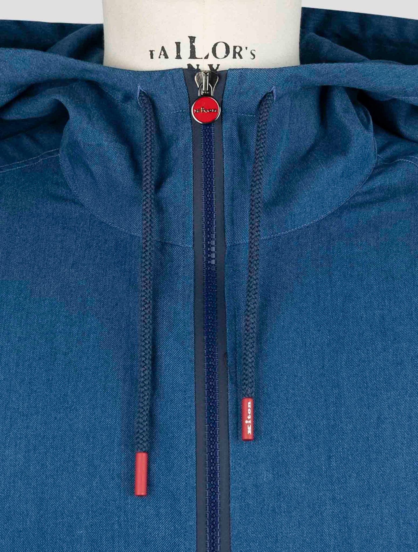 Kiton Blue Cotton Shirt Umbi