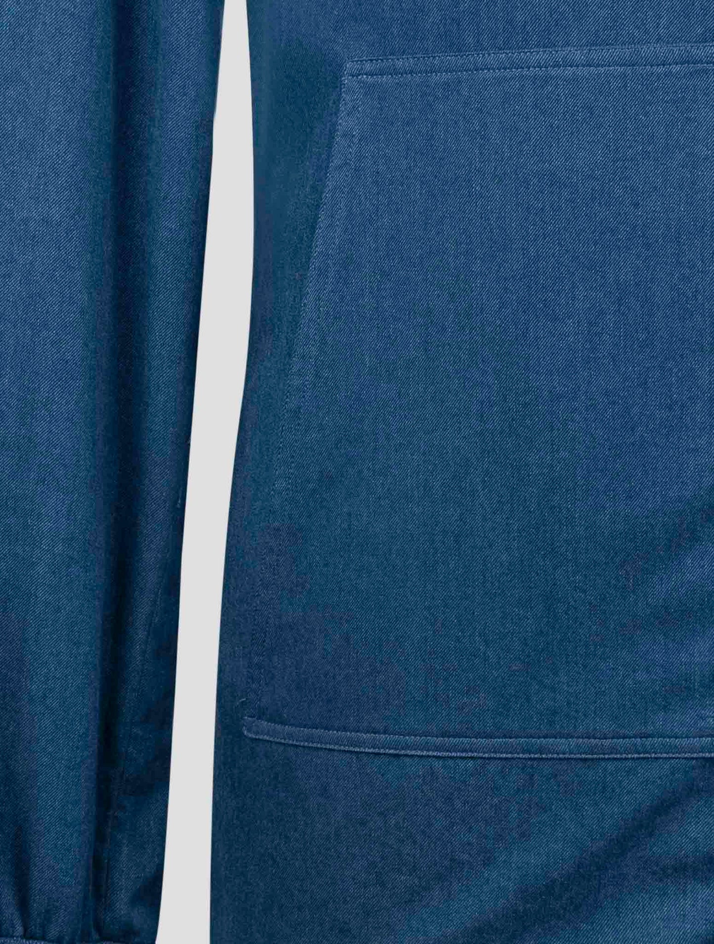 Kiton Blue Cotton Shirt Umbi