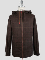 Kiton Brown Virgin Wool Linen Pa Ea Shirt Umbi