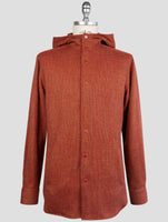 Kiton Orange Cashmere Virgin wool Silk Linen Shirt Mariano