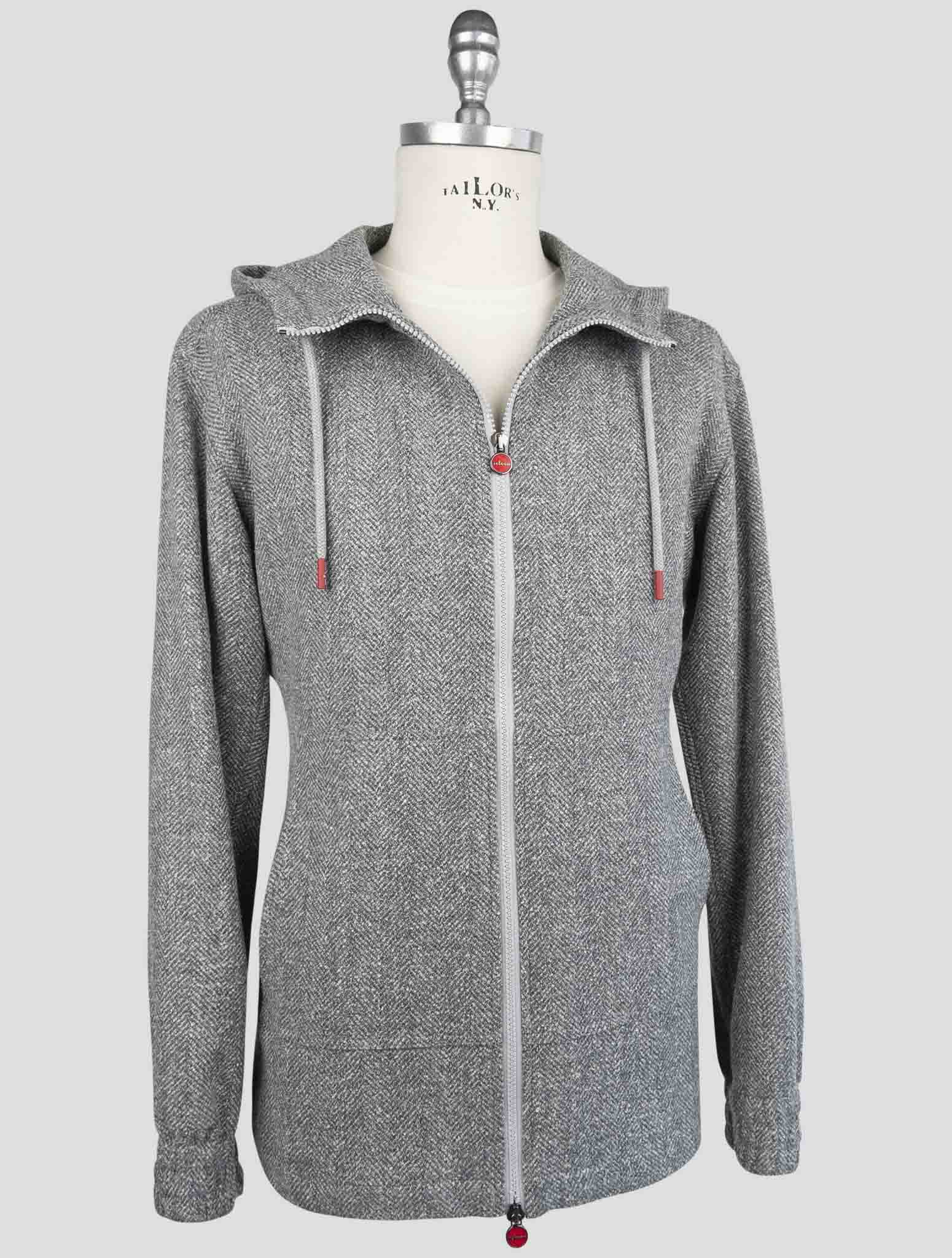 Kiton Gray  Virgin wool Pa Silk Linen Shirt Mariano