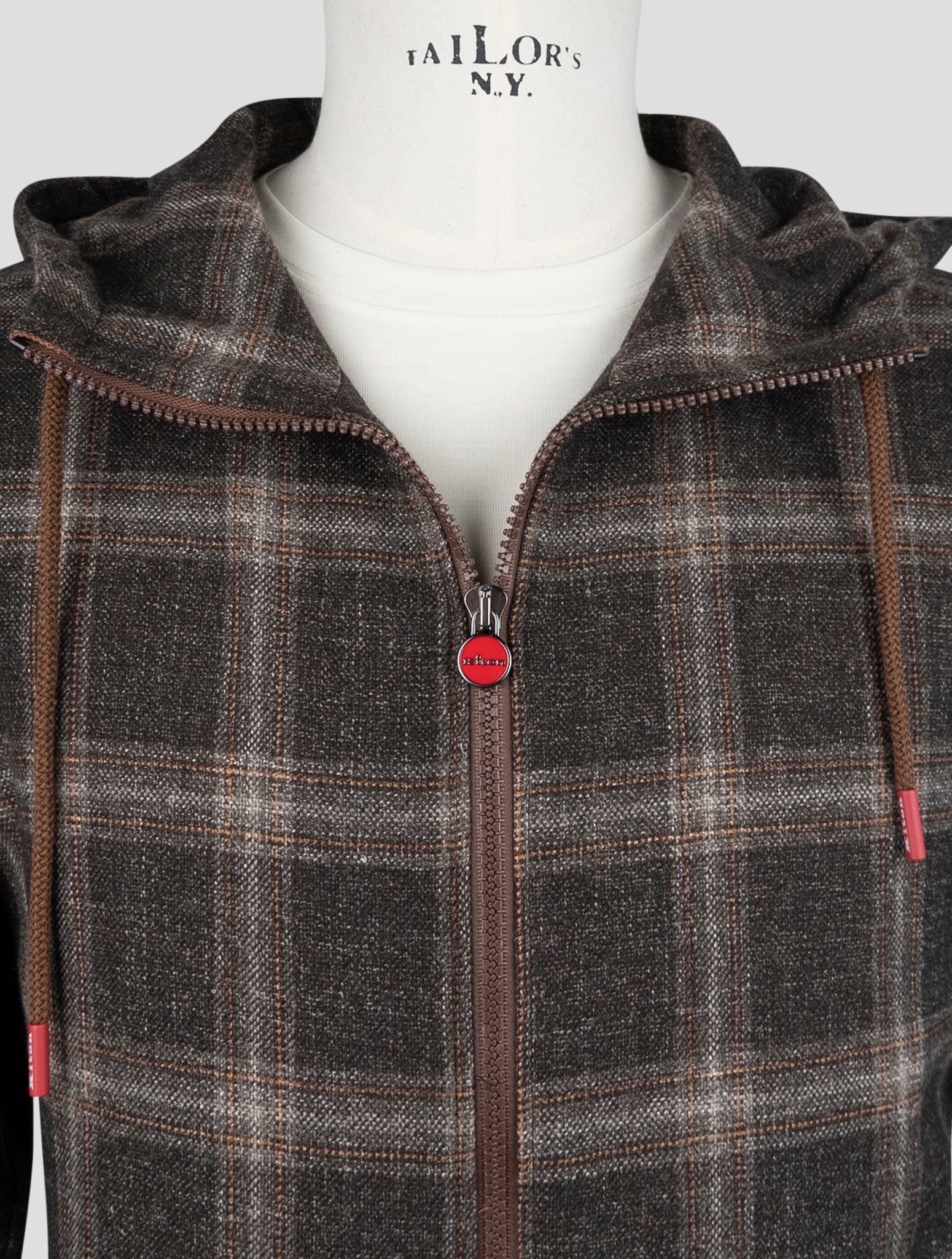 Kiton Brown Virgin Wool Silk Linen Shirt Umbi
