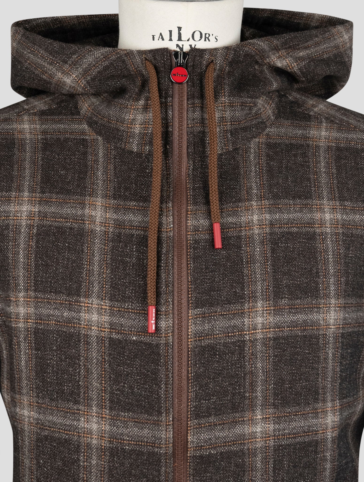 Kiton Brown Virgin Wool Silk Linen Shirt Umbi