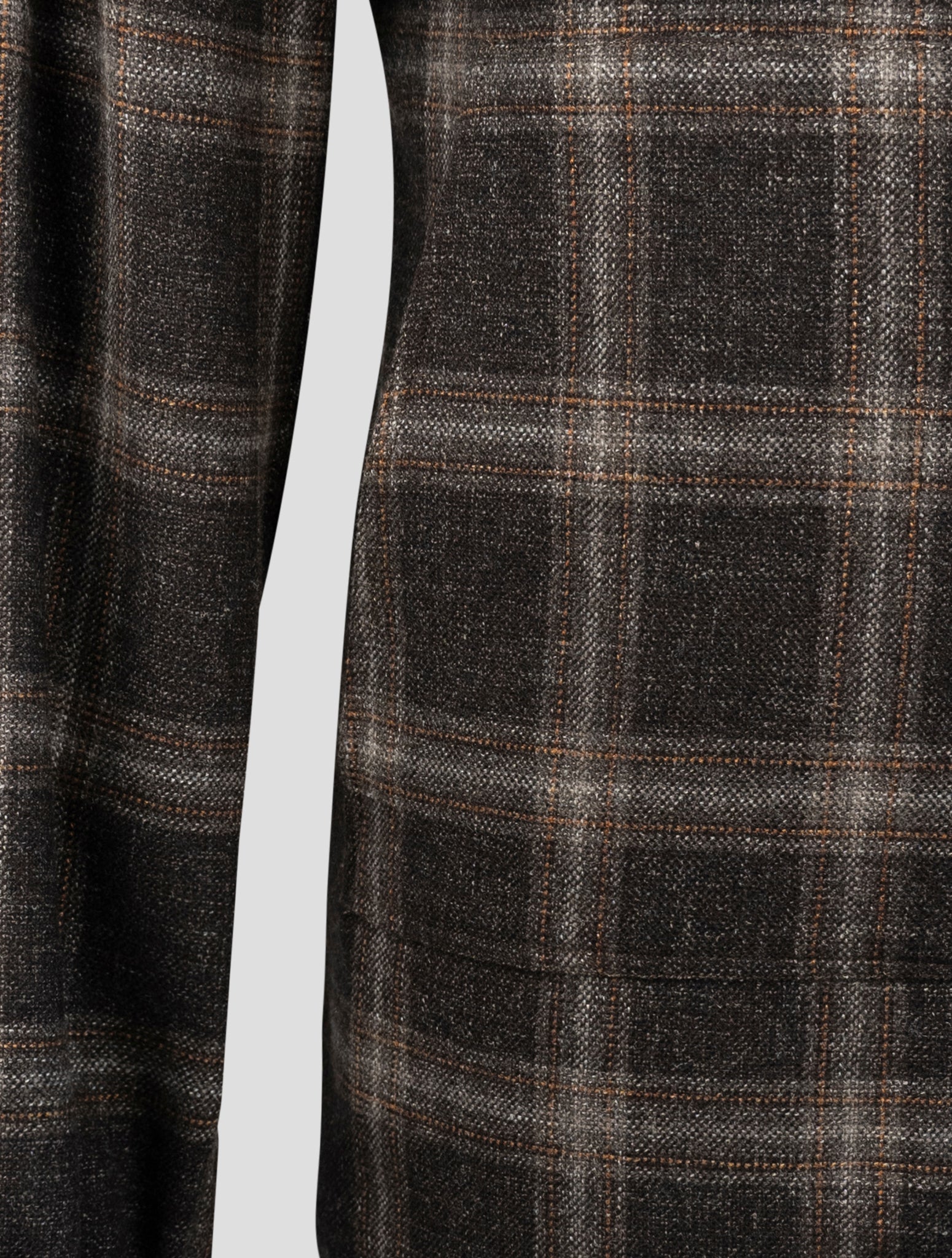 Kiton Brown Virgin Wool Silk Linen Shirt Umbi