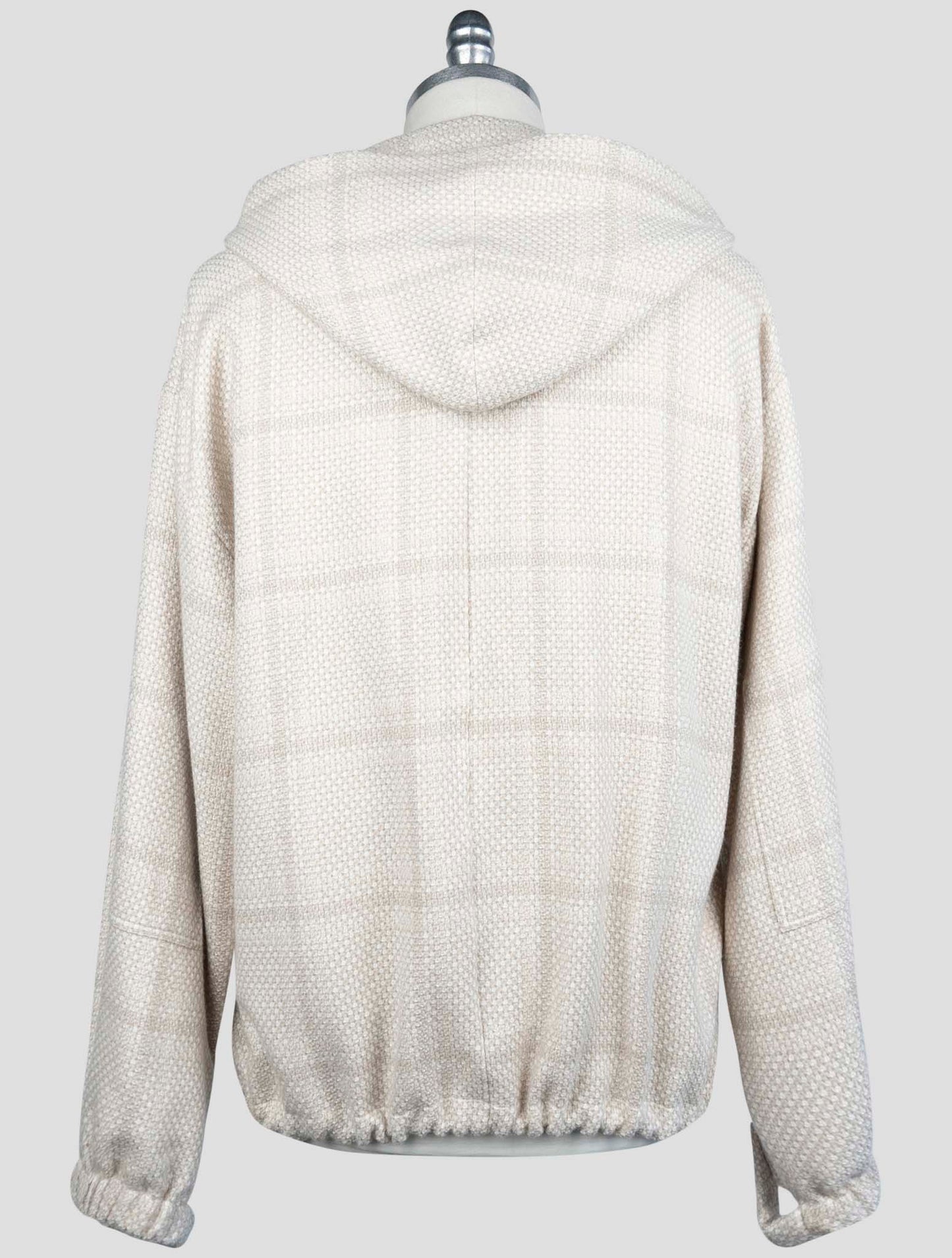 Kiton Beige Cashmere Virgin wool Silk Linen Sweater