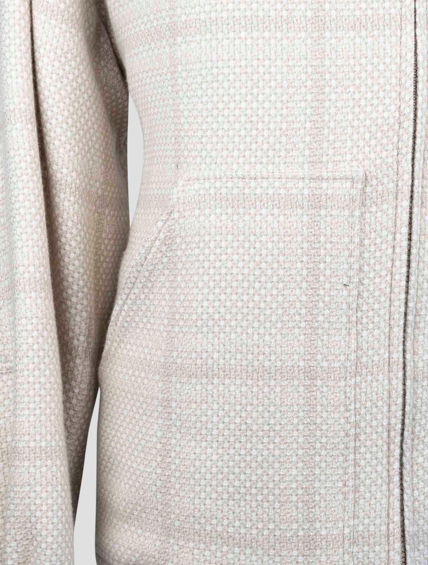 Kiton Beige Cashmere Virgin wool Silk Linen Sweater