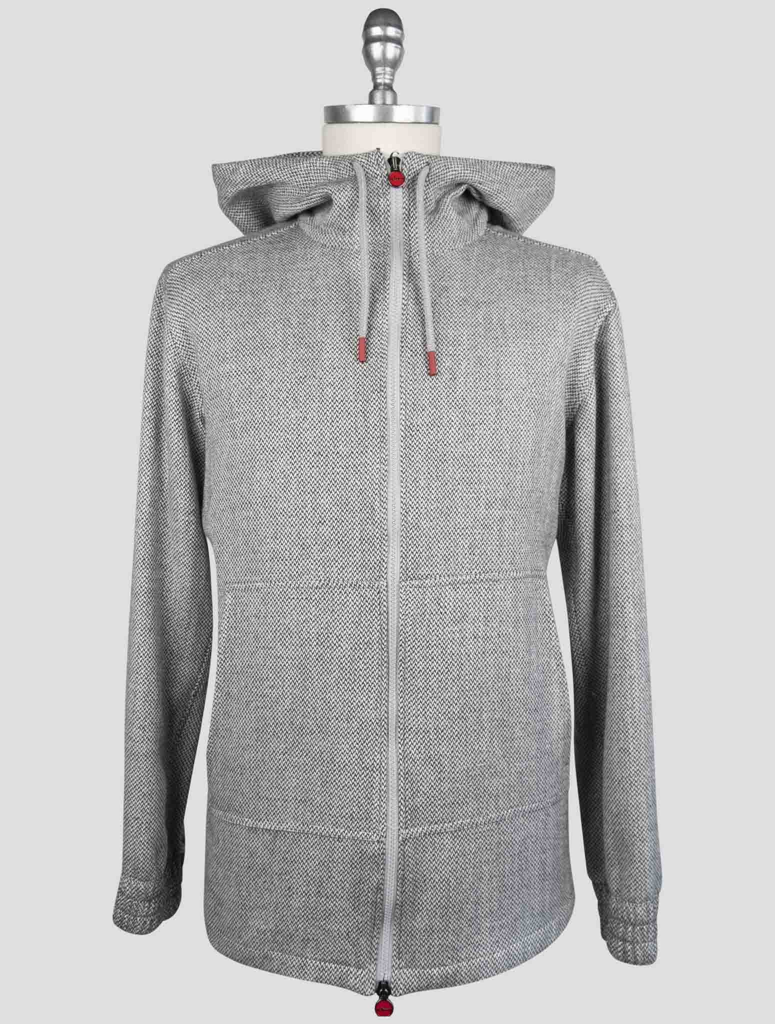 Kiton Gray Cashmere Virgin wool Silk Linen Shirt Umbi