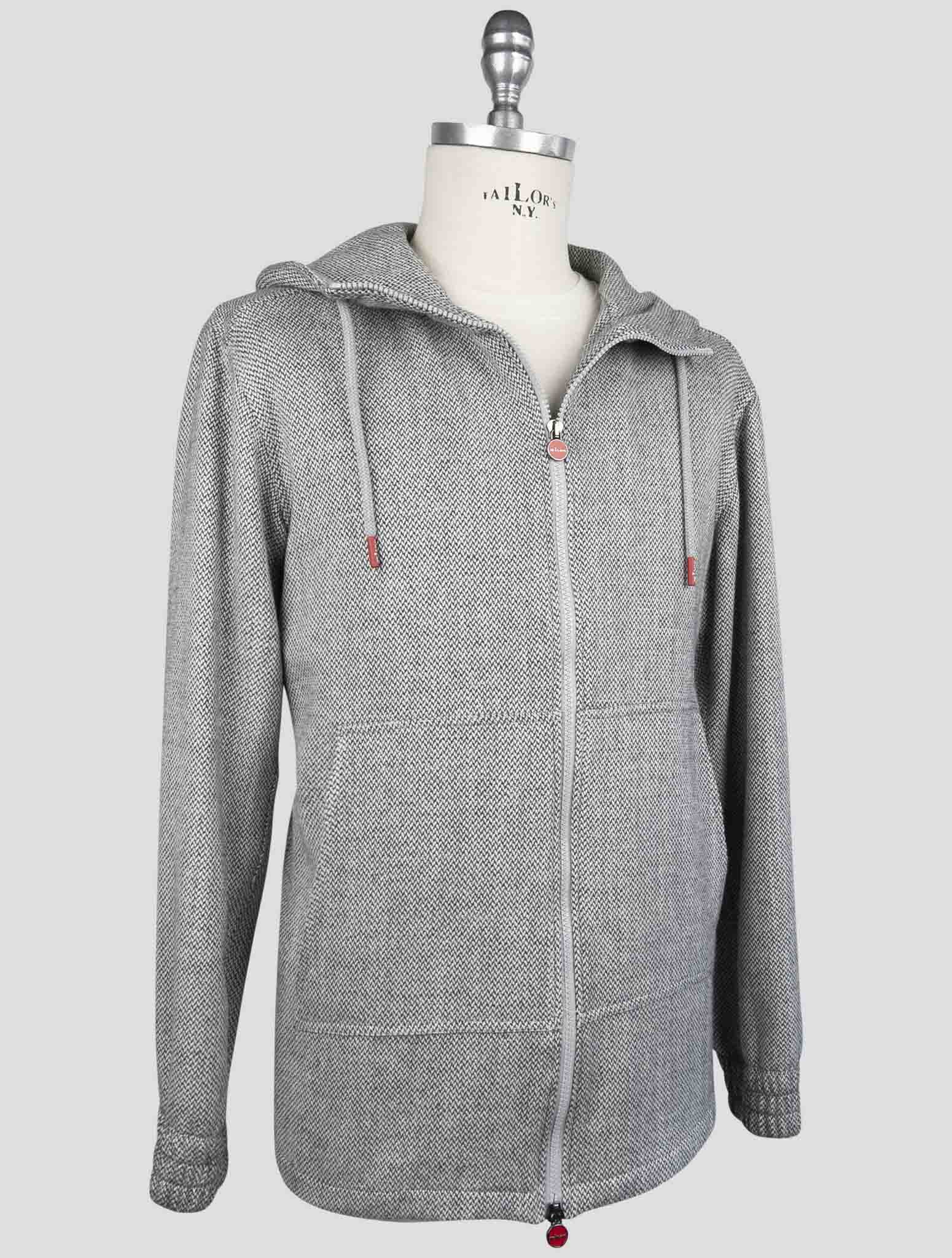 Kiton Gray Cashmere Virgin wool Silk Linen Shirt Umbi