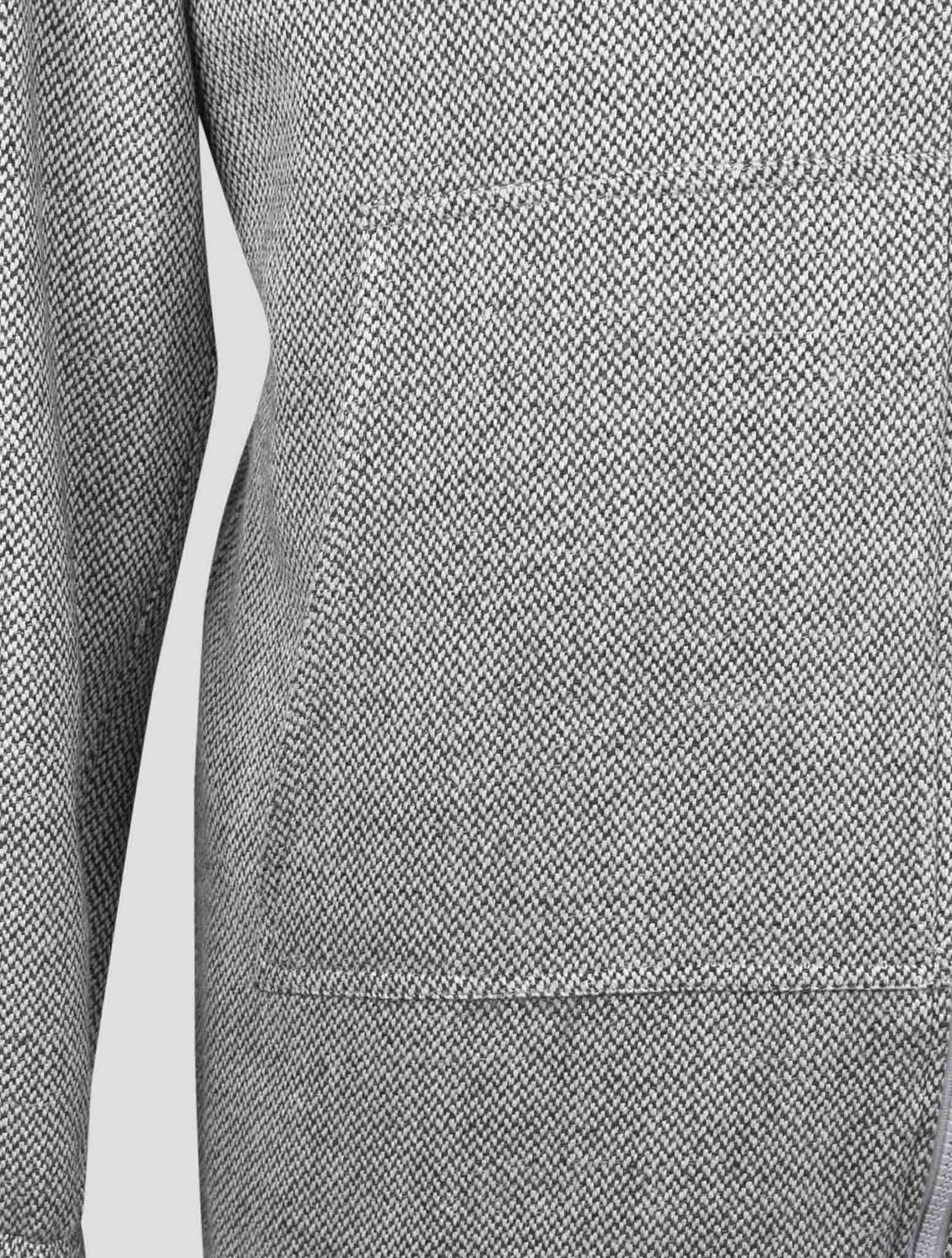 Kiton Gray Cashmere Virgin wool Silk Linen Shirt Umbi