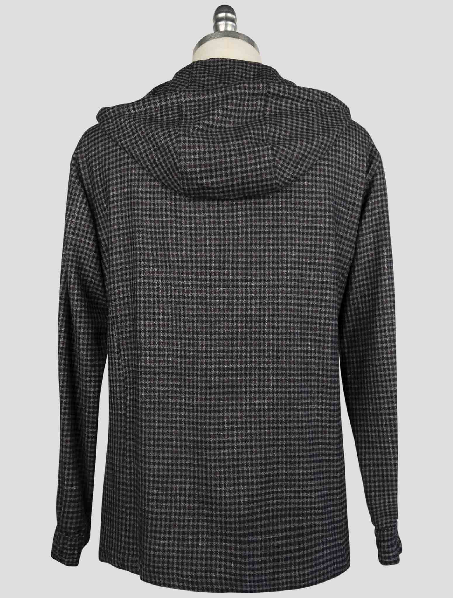 Kiton Multicolor Virgin Wool Silk Linen Shirt Umbi