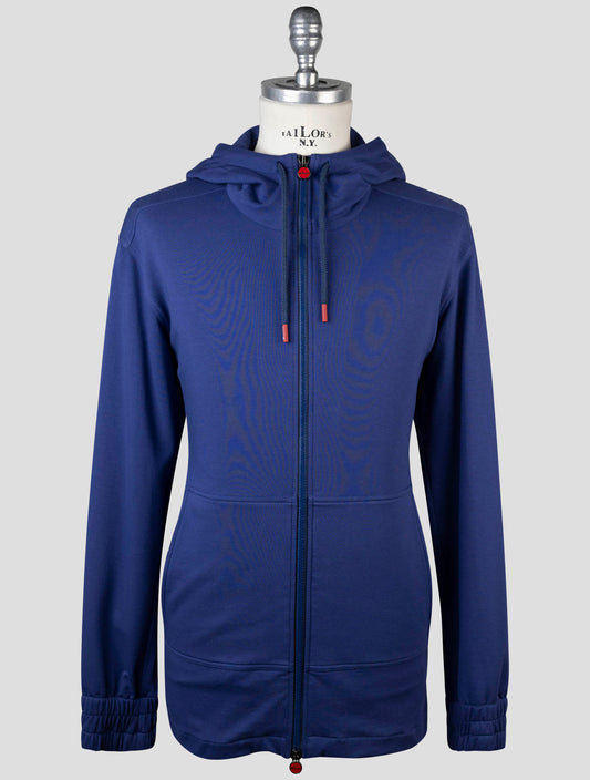 Kiton Blue Cotton Shirt Umbi