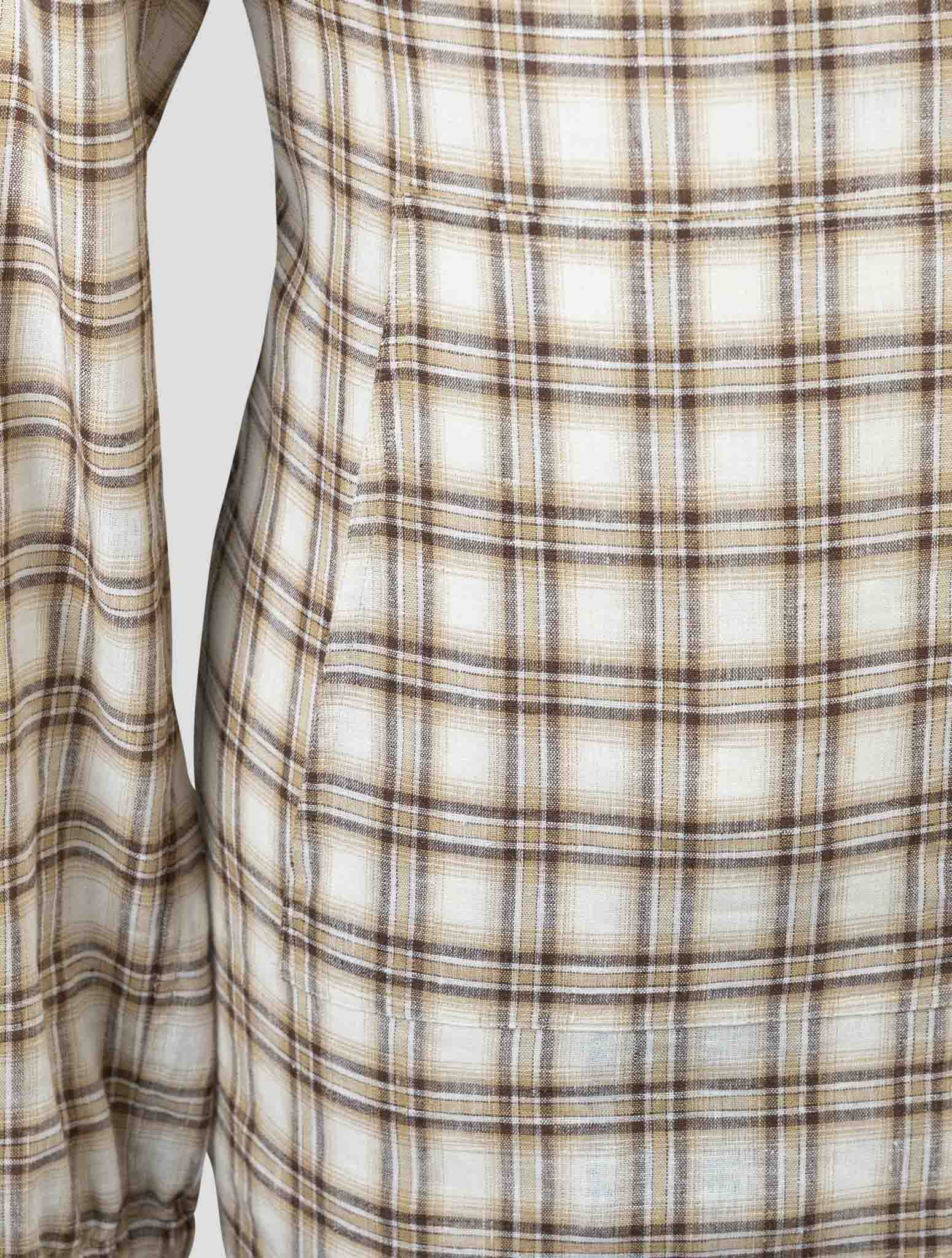 Kiton Multicolor Linen Ea Pl Shirt Umbi