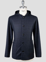 Kiton Blue Wool Cashmre Shirt Luca