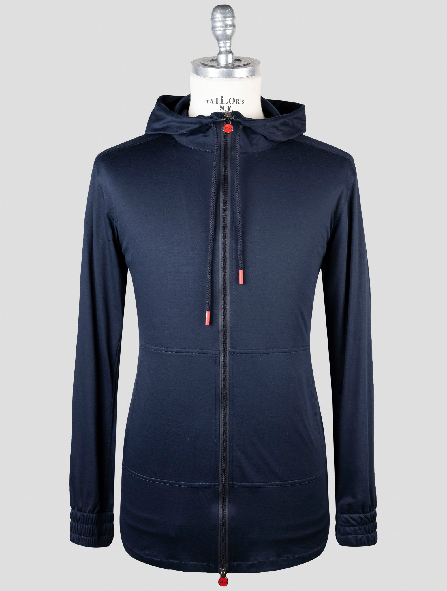 Kiton Blue Cotton Shirt Umbi
