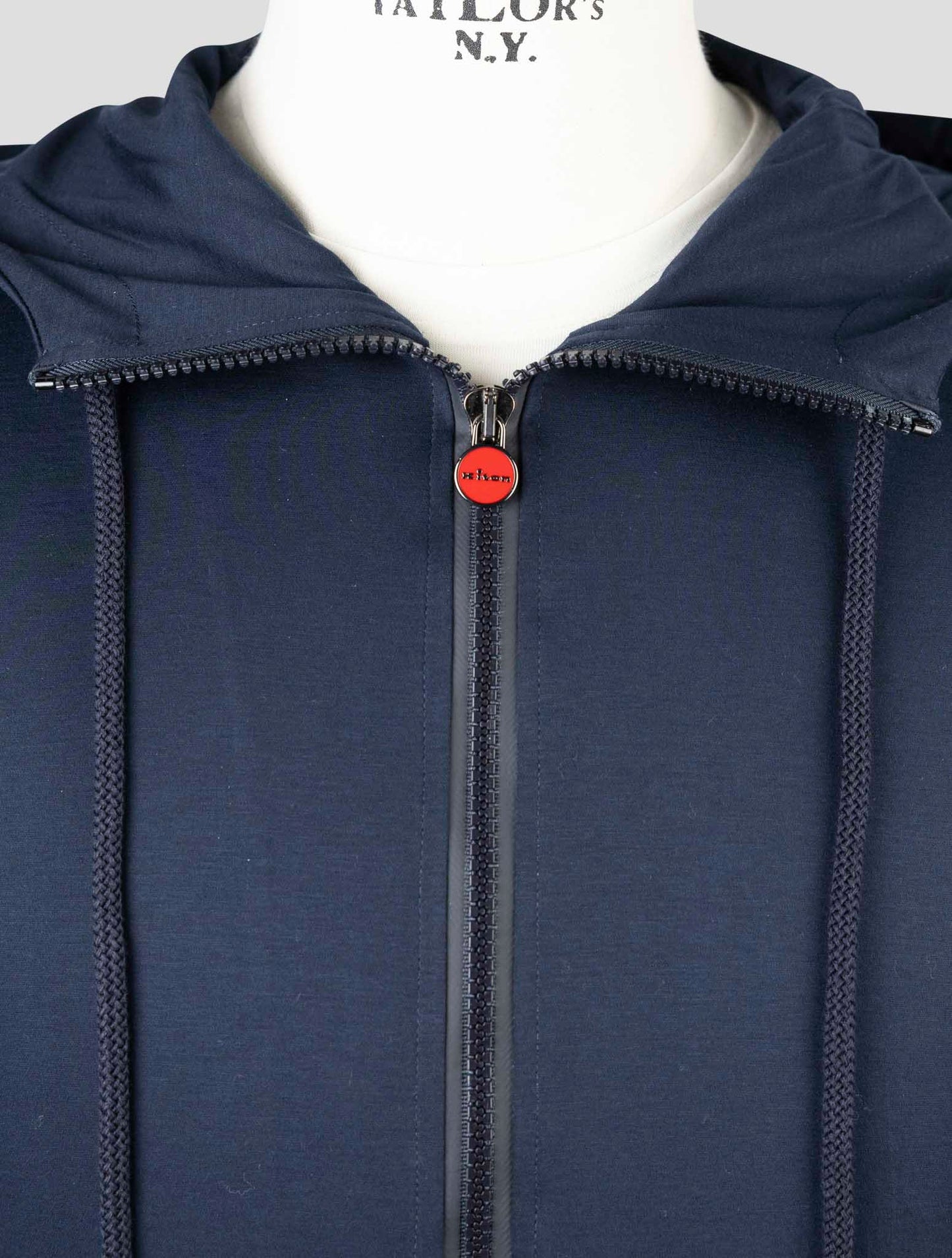 Kiton Blue Cotton Shirt Umbi
