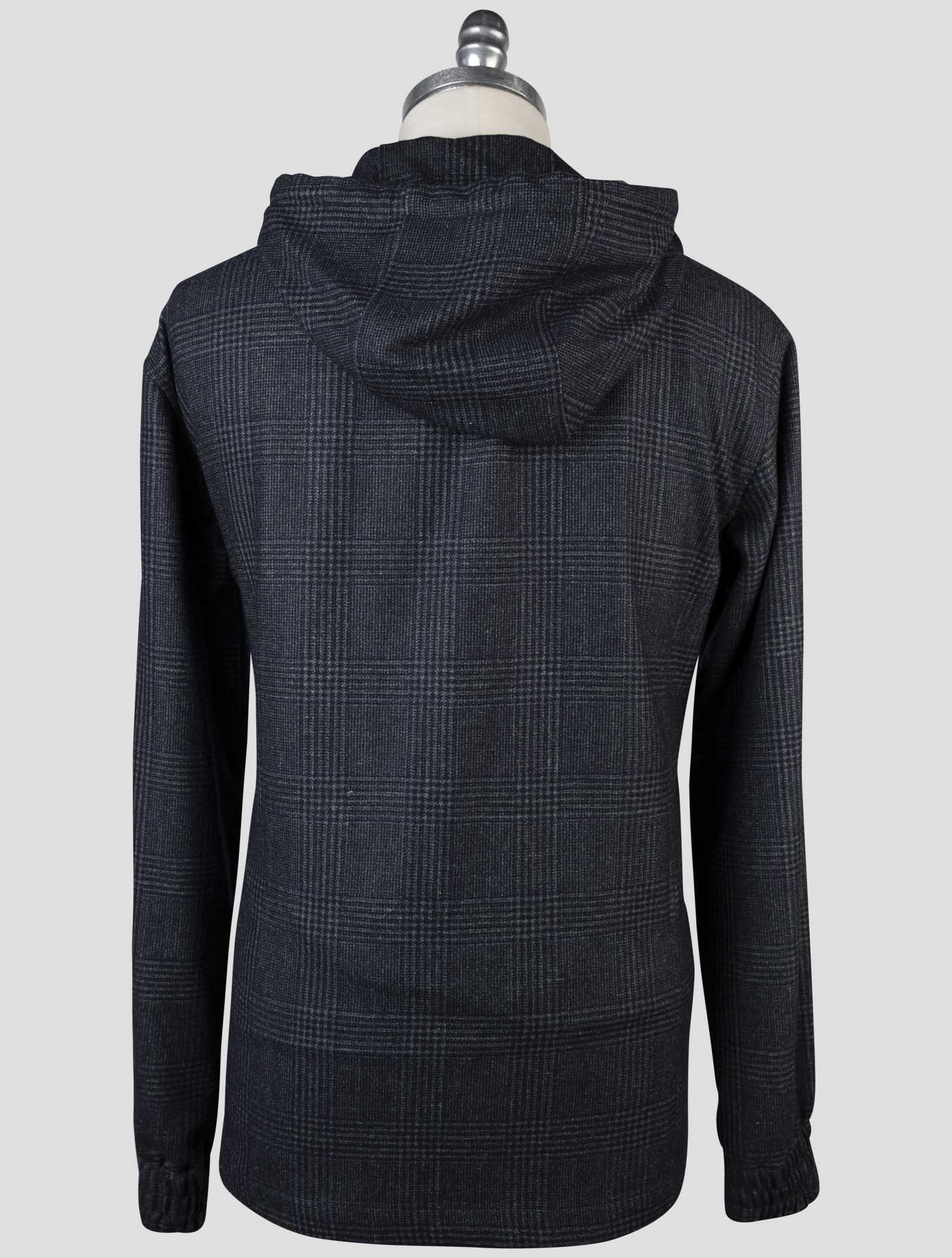 Kiton Blue Virgin Wool Silk Linen Shirt Umbi