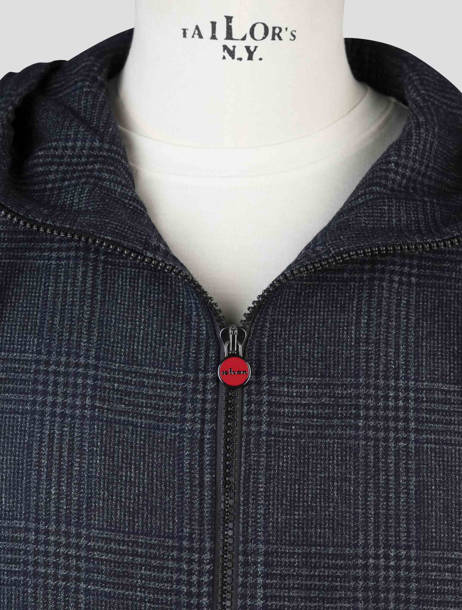 Kiton Blue Virgin Wool Silk Linen Shirt Umbi