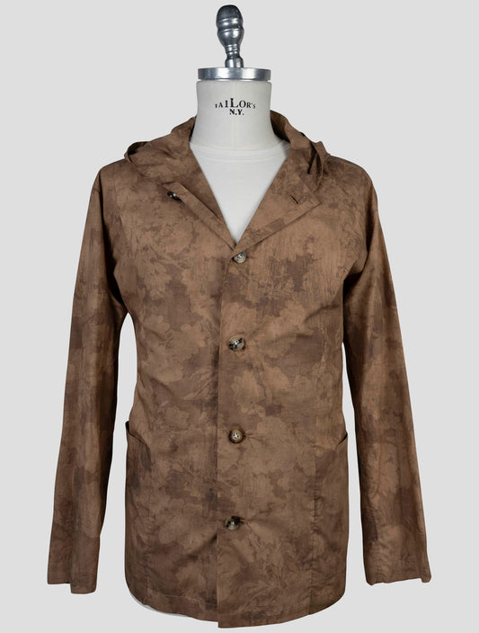 Kiton Brown Cotton Shirt Luca