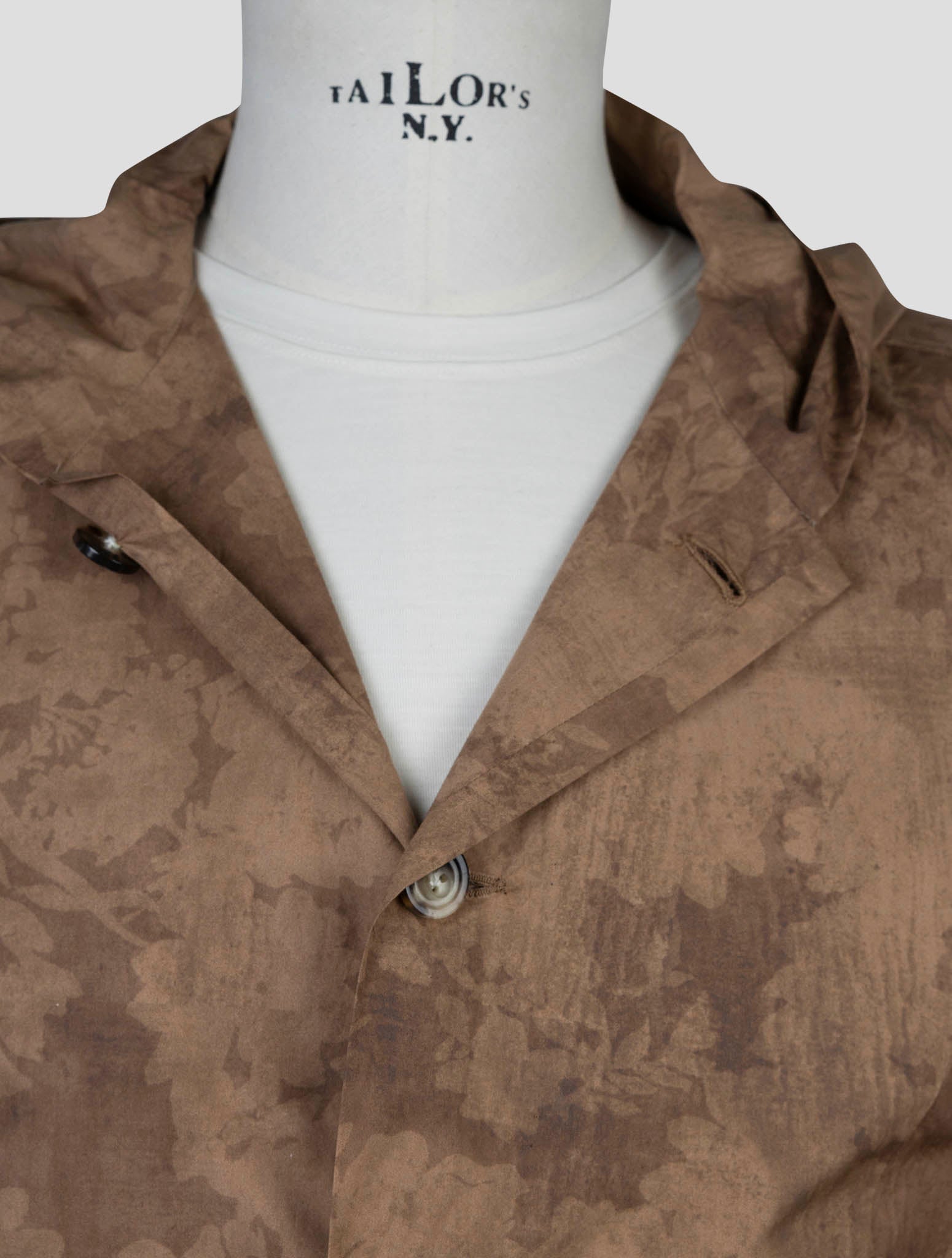Kiton Brown Cotton Shirt Luca