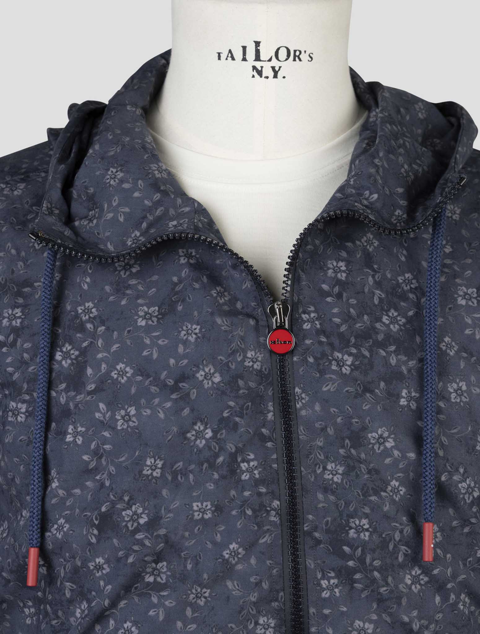 Kiton Blue Cotton Shirt Umbi