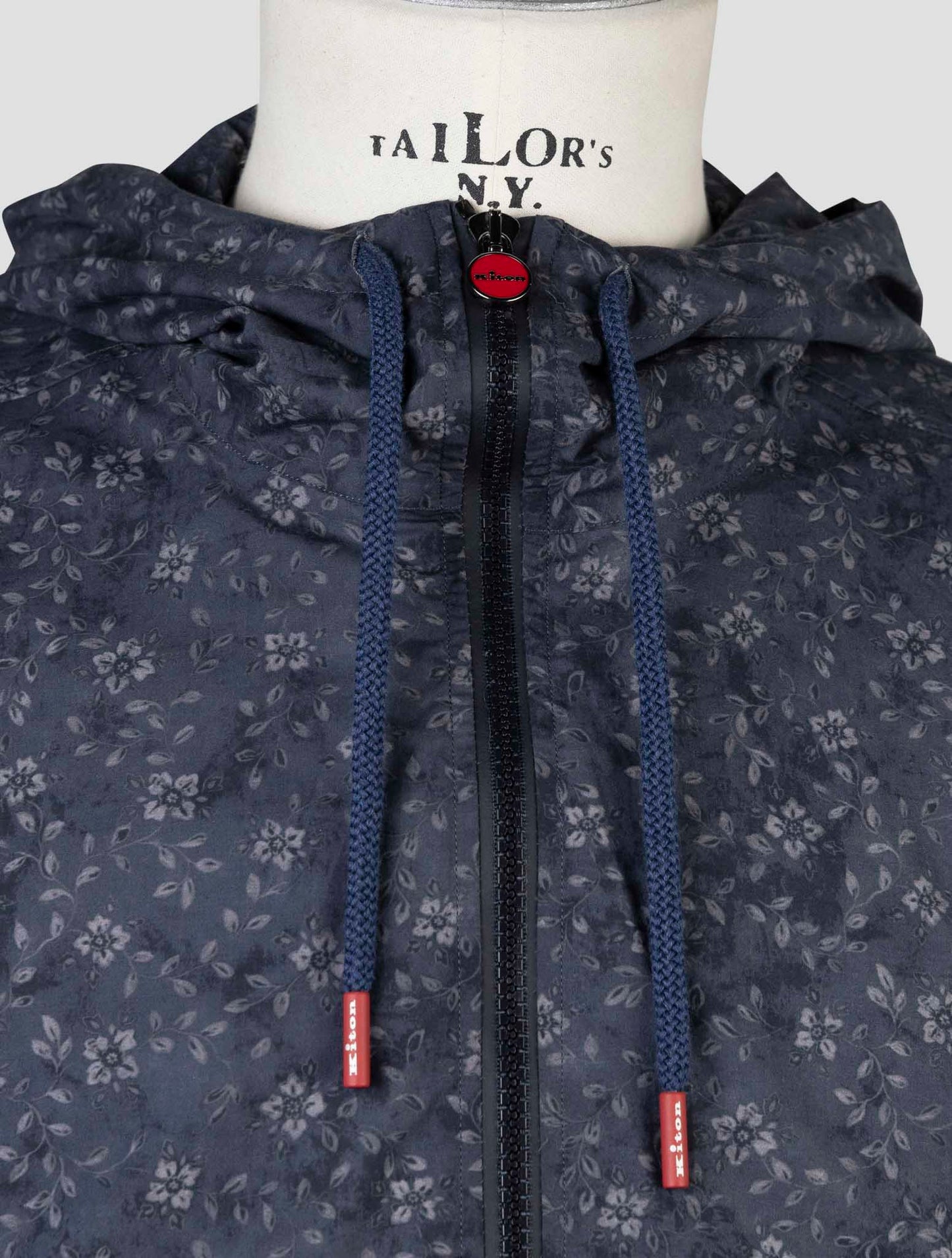 Kiton Blue Cotton Shirt Umbi