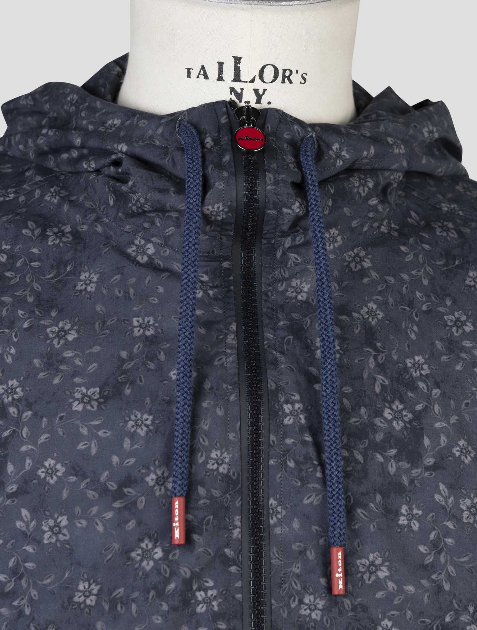 Kiton Blue Cotton Shirt Umbi